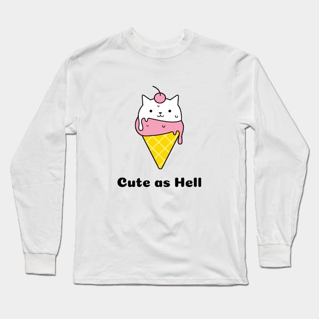 Hella Cute Kitty Long Sleeve T-Shirt by Hayden Mango Collective 